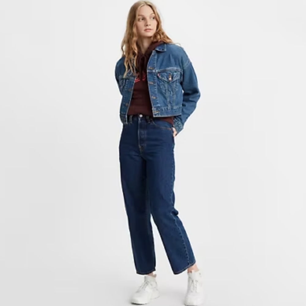 NWT Levi's Dark Wash RIBCAGE STRAIGHT ANKLE WOMEN'S JEANS